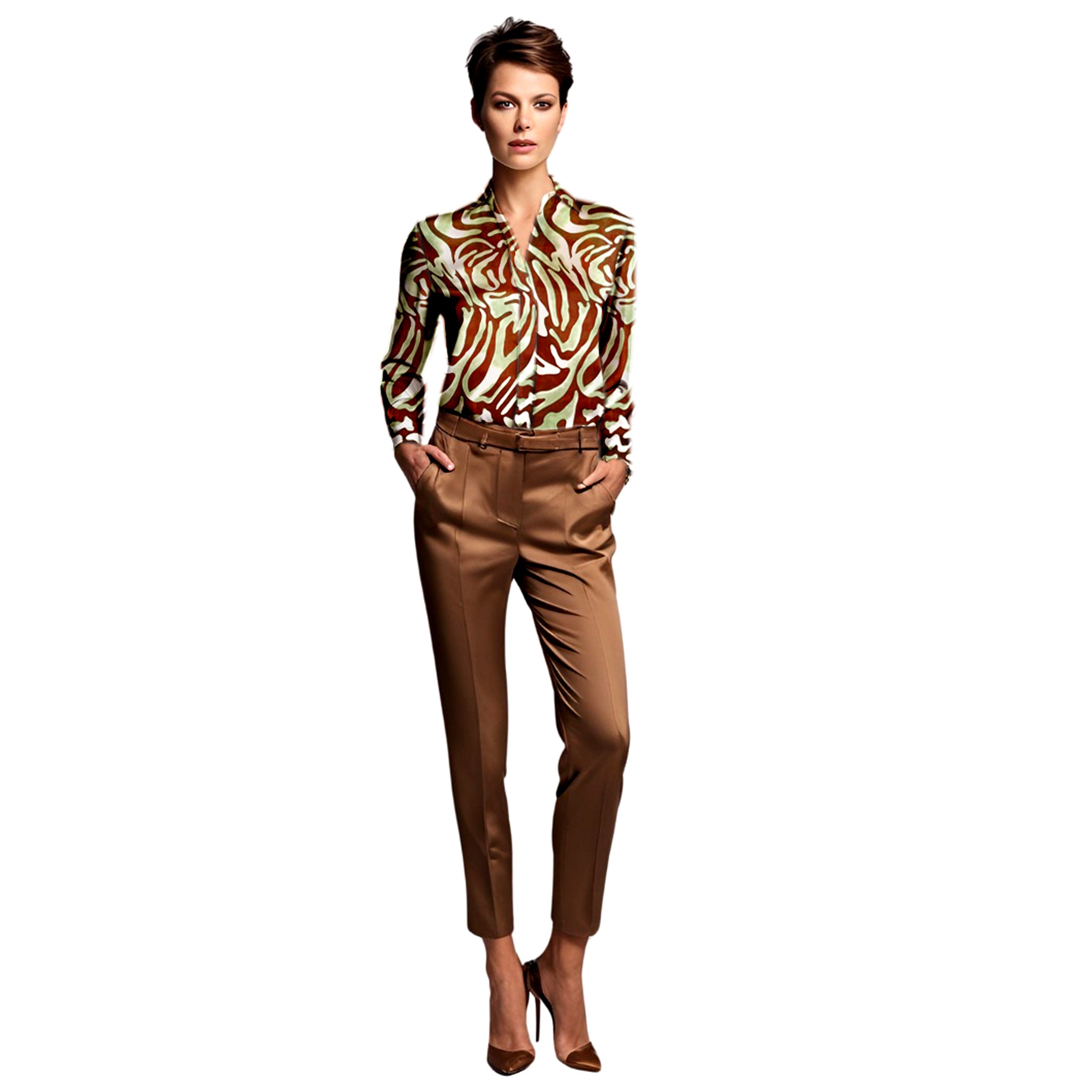 Women's Animal Print Luxury Shirt