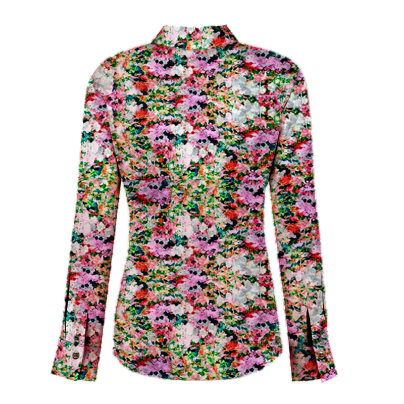 Women's Floral Print Button-Up Shirt