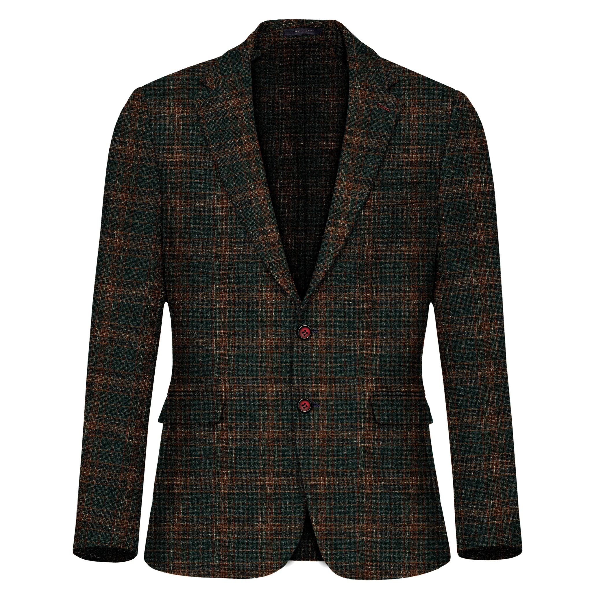 luxury mens green textured blazer