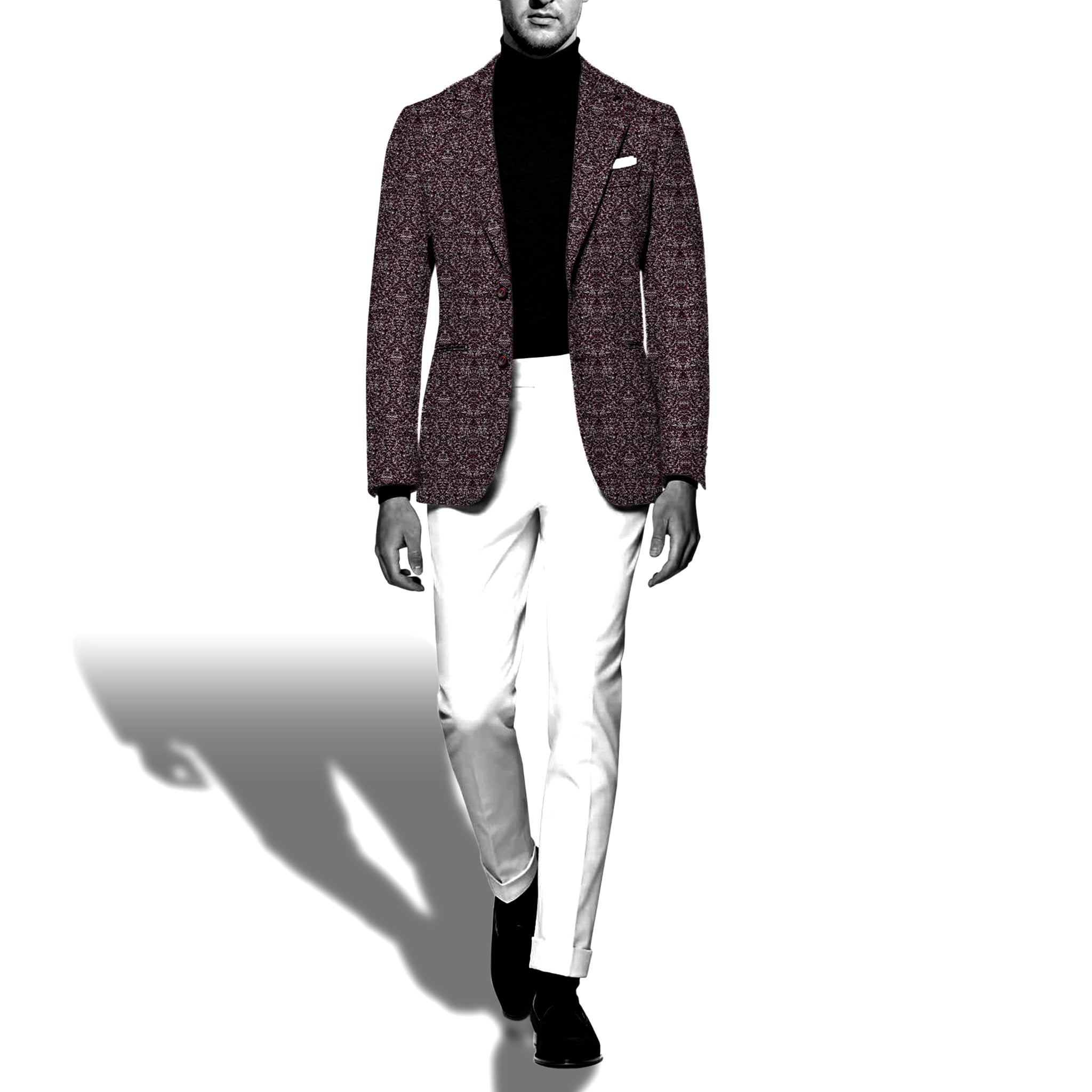 MAROON PASSION - Luxury Maroon Blazer For Men